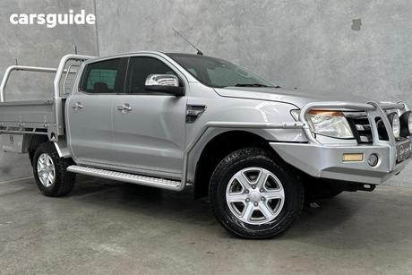 Silver 2014 Ford Ranger Dual Cab Utility Xlt 3.2 (4X4)