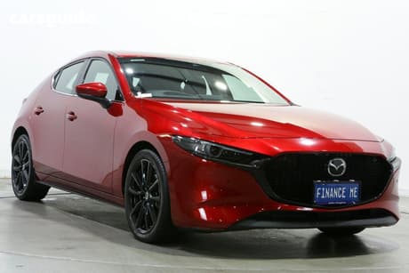 Red 2021 Mazda 3 Hatchback G25 Astina