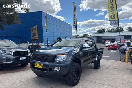Grey 2012 Ford Ranger Dual Cab Utility Xlt 3.2 (4X4)