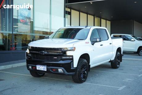 White 2022 Chevrolet Silverado Crew Cab Utility 1500 Lt Trail Boss