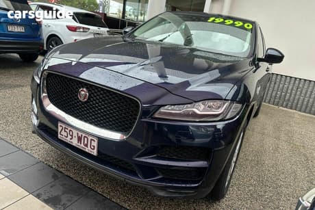 Blue 2016 Jaguar F-Pace Wagon 35T Portfolio