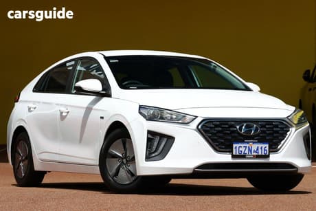 White 2020 Hyundai Ioniq Hatchback Hybrid Elite