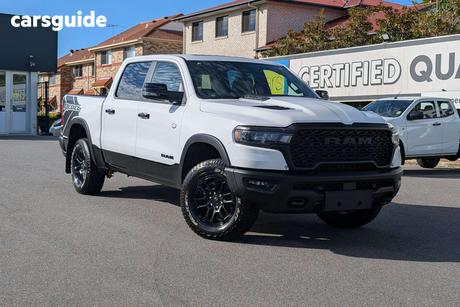 White 2025 RAM 1500 Crew Cab Utility Rebel Hurricane