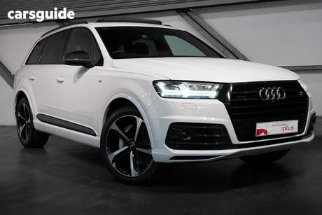 White 2018 Audi Q7 Wagon 50 Tdi Quattro Black Edition