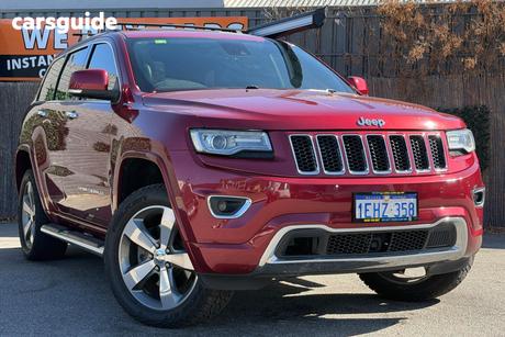 Red 2013 Jeep Grand Cherokee Wagon Overland (4X4)