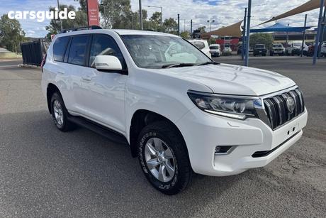 White 2022 Toyota Landcruiser Prado Wagon Gxl Flat Tailgate