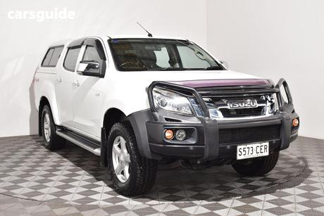 White 2015 Isuzu D-MAX Crew Cab Utility Ls-U Hi-Ride (4X4)