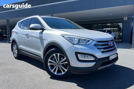 Silver 2015 Hyundai Santa FE Wagon Elite Crdi (4X4)