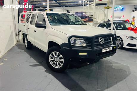 White 2014 Volkswagen Amarok Cab Chassis Tdi400 (4X4)