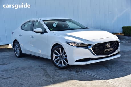 White 2021 Mazda 3 Sedan G20 Touring