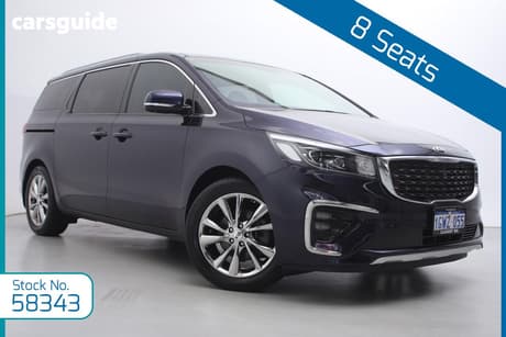 Blue 2019 Kia Carnival Wagon Platinum
