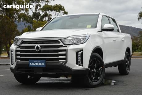 White 2024 Ssangyong Musso Crew Cab Pickup Ultimate