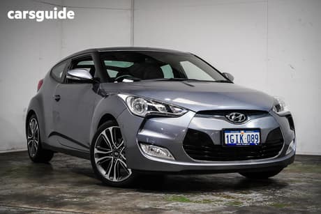 Grey 2016 Hyundai Veloster Coupe +