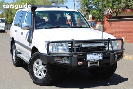 White 2005 Toyota Landcruiser Wagon Gxl (4X4)