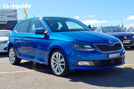 Blue 2016 Skoda Fabia Hatchback 81 Tsi