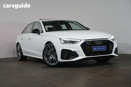 White 2022 Audi A4 Sedan 45 Tfsi Quattro S Line Mhev