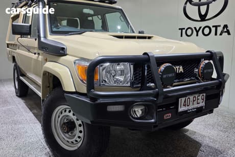 Beige 2020 Toyota Landcruiser Double Cab Chassis Gxl