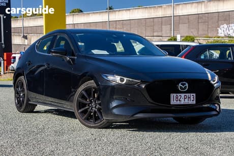 Black 2021 Mazda 3 Hatchback G25 Astina