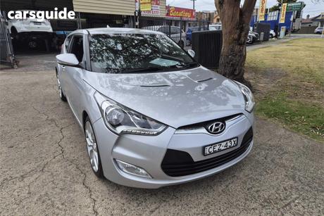 Silver 2012 Hyundai Veloster Coupe