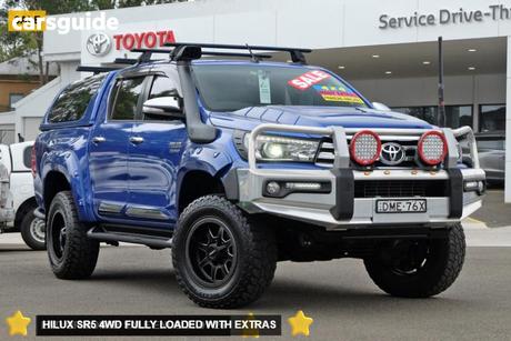 Blue 2017 Toyota Hilux Dual Cab Utility Sr5 (4X4)