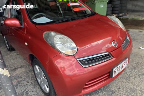 Red 2008 Nissan Micra Hatchback City Collection