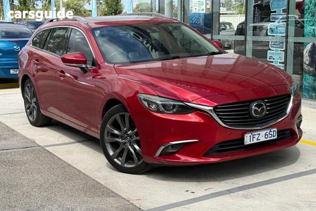 Red 2015 Mazda 6 Wagon Atenza