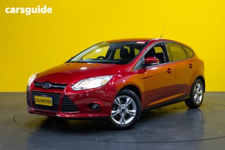 Red 2014 Ford Focus Hatchback Trend