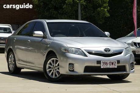 Silver 2011 Toyota Camry Sedan Luxury Hybrid