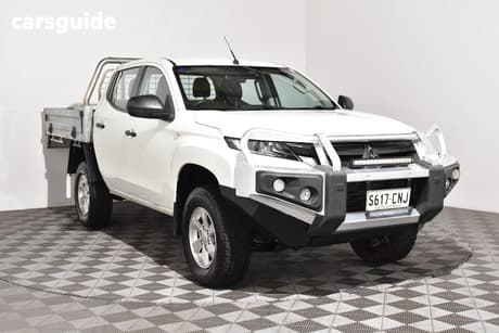 White 2021 Mitsubishi Triton Double Cab Pick Up Glx+ (4X4)