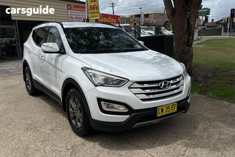 White 2012 Hyundai Santa FE Wagon Active Crdi (4X4)