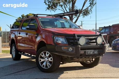 Orange 2013 Ford Ranger Crew Cab Utility Wildtrak 3.2 (4X4)