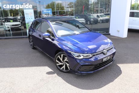 Blue 2022 Volkswagen Golf Hatchback 110Tsi R-Line