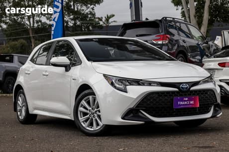 White 2024 Toyota Corolla Hatchback Ascent Sport Hybrid