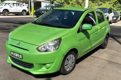 Green 2015 Mitsubishi Mirage Hatchback Es