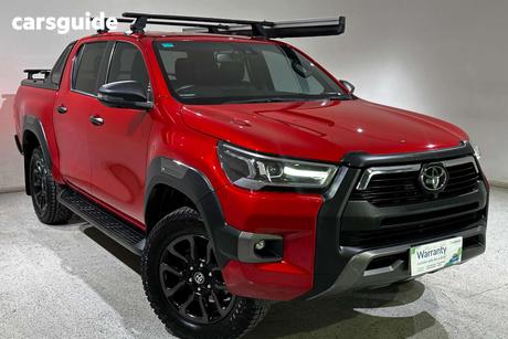 Red 2021 Toyota Hilux Double Cab Pick Up Rogue (4X4)