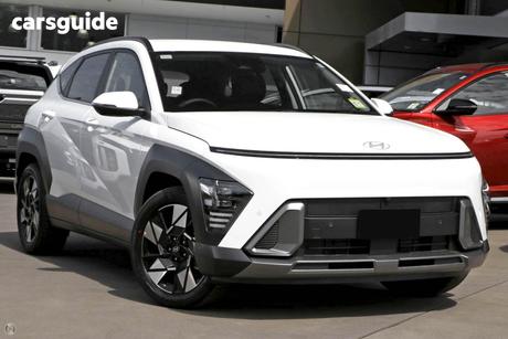 White 2025 Hyundai Kona Wagon Hybrid Premium