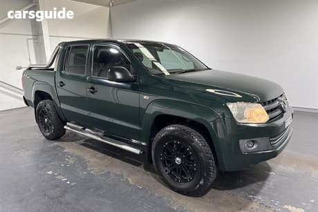 Green 2014 Volkswagen Amarok Dual Cab Utility Tdi420 Core Edition (4X4)
