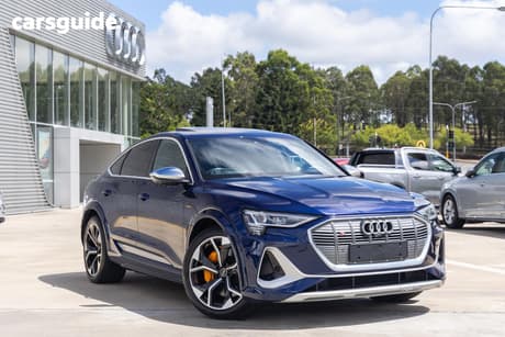 Blue 2022 Audi E-Tron Wagon S Quattro