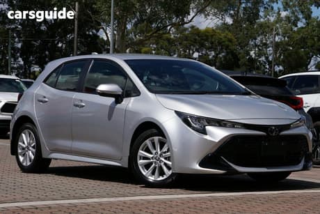 Silver 2024 Toyota Corolla Hatchback Ascent Sport