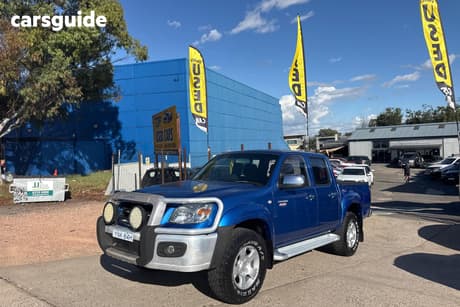 Blue 2010 Mazda BT-50 Dual Cab Pick-up Boss B3000 Sdx (4X4)