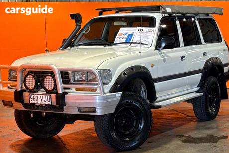 White 1997 Toyota Landcruiser Wagon Gxl 40Th Ann Le (4X4)
