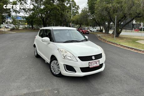 White 2016 Suzuki Swift Hatchback Gl
