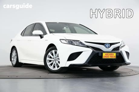 White 2020 Toyota Camry Sedan Ascent Sport (Hybrid)