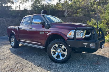 Red 2021 RAM 1500 Crew Cab Utility Laramie (4X4)
