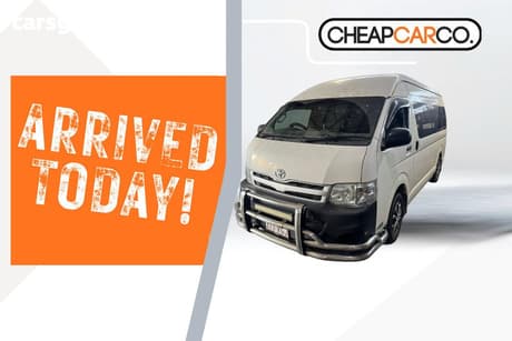 White 2011 Toyota HiAce Bus Commuter