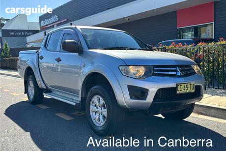 Silver 2014 Mitsubishi Triton Double Cab Utility Glx (4X4)
