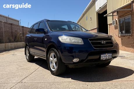 Blue 2007 Hyundai Santa FE Wagon Slx Crdi (4X4)
