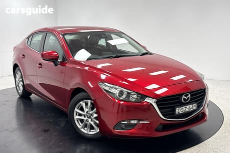 Red 2017 Mazda 3 Sedan Touring