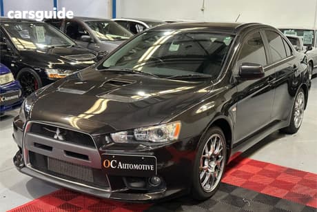 Black 2007 Mitsubishi Lancer Sedan Evolution X