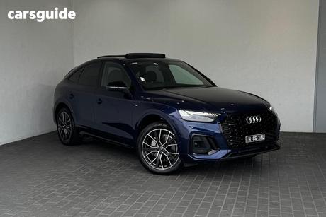 Blue 2022 Audi Q5 Sportback 45 Tfsi Quattro S Line Mhev